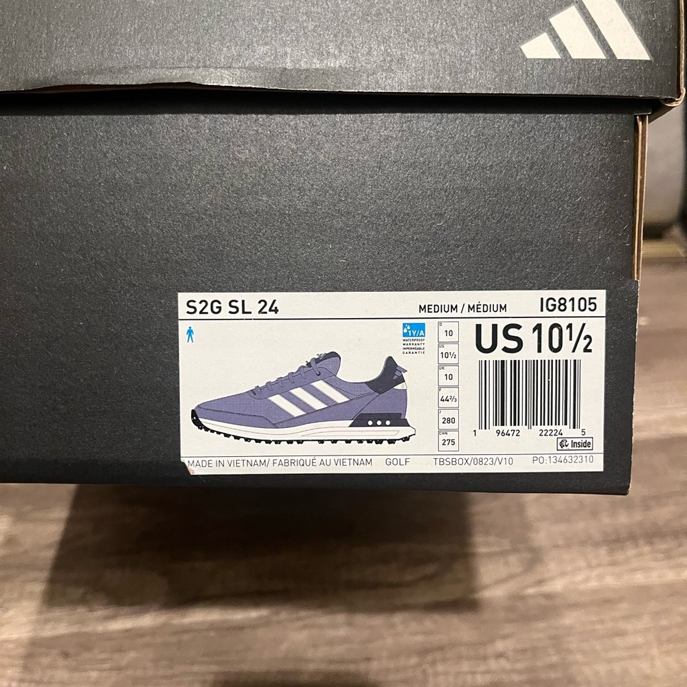 Adidas Lavender Golf Sneakers